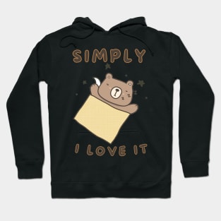 Simply I love it Cute sleeping animal (lazy edition ) Hoodie